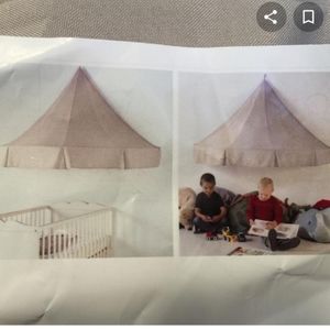 Charmtroll Ikea beige kids canopy